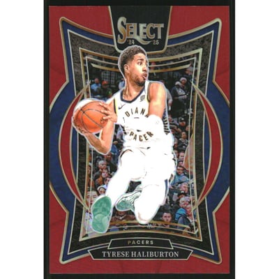 2024-25 Select Red Prizms #64 Tyrese Haliburton