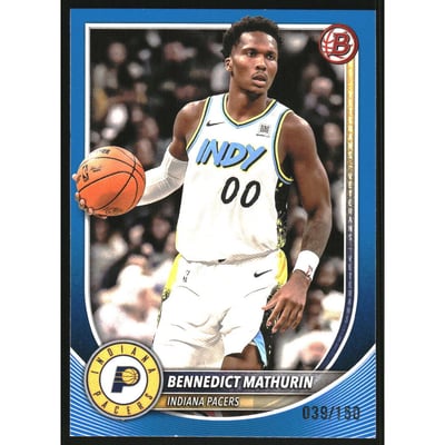 2025-26 Bowman Blue Border #78 Bennedict Mathurin