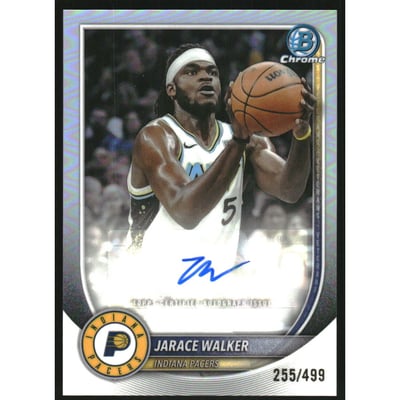 2025-26 Bowman Chrome Autographs Refractors #BCAJK Jarace Walker