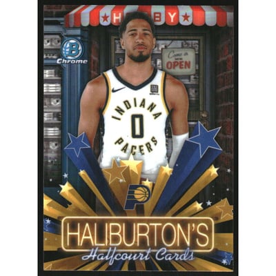 2025-26 Bowman Chrome Hobby Stars Refractors #HS6 Tyrese Haliburton
