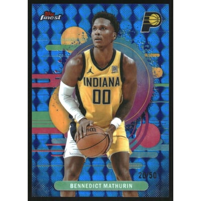 2025-26 Finest Blue Geometric Refractors #146 Bennedict Mathurin U