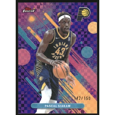 2025-26 Finest Purple X-Fractors #41 Pascal Siakam C