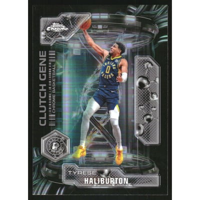 2025-26 Topps Chrome Clutch Gene Refractors #CG7 Tyrese Haliburton
