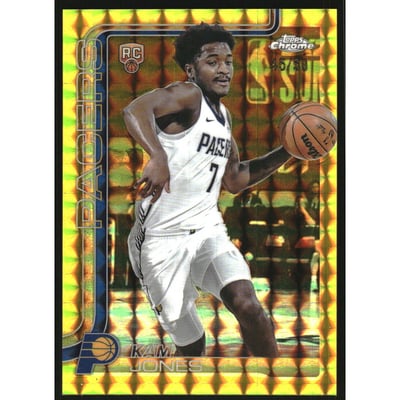 2025-26 Topps Chrome Gold Geometric Refractors #289 Kam Jones