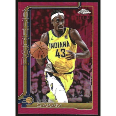 2025-26 Topps Chrome Magenta Refractors #1 Pascal Siakam