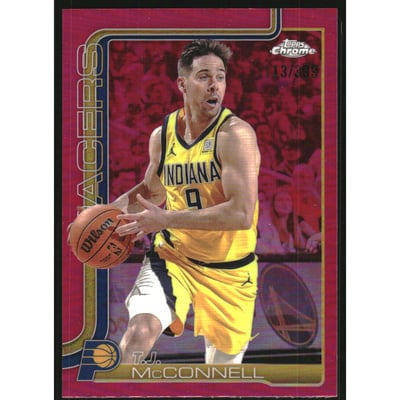 2025-26 Topps Chrome Magenta Refractors #11 T.J. McConnell