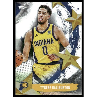 2025-26 Topps Stars of the NBA Rainbow Foilboard #SA15 Tyrese Haliburton