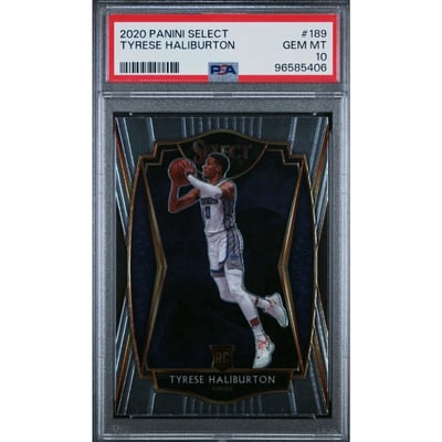 2020 PANINI FLUX TYRESE HALIBURTON RC PSA10（Tyrese Haliburton 