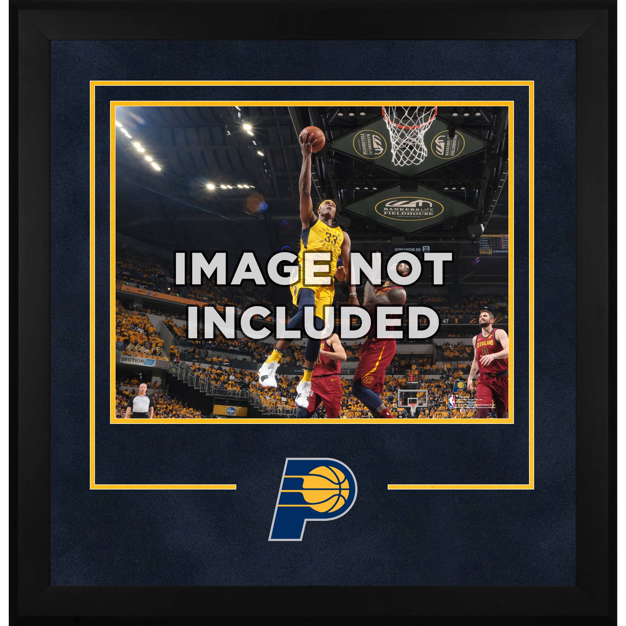 Cadre d'installation horizontal de luxe 16" x 20" des Indiana Pacers avec logo de l'équipe