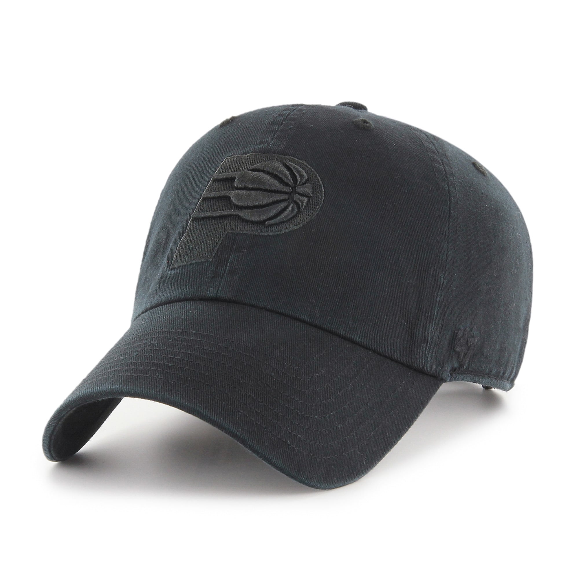 Men's Indiana Pacers '47 Black Primary Logo Clean Up Adjustable Hat