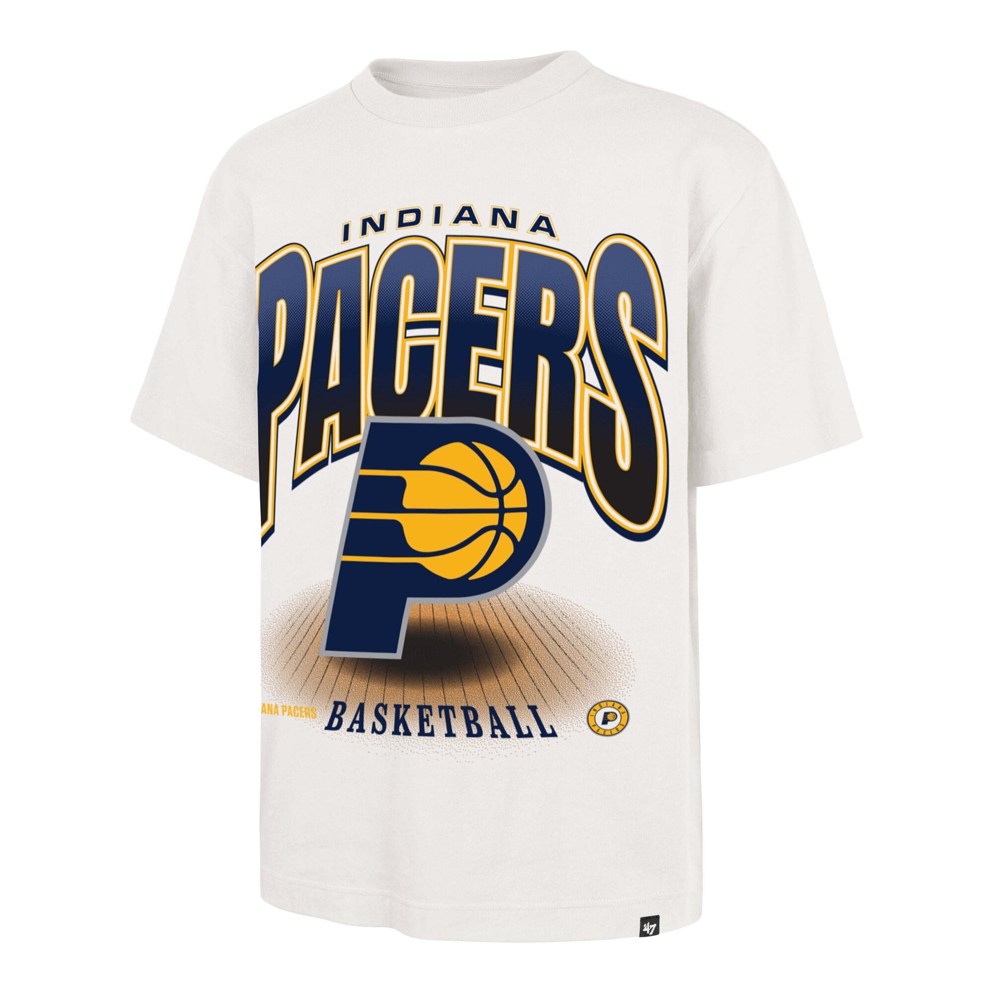 T-shirt homme '47 crème Indiana Pacers Team Flex Foundation