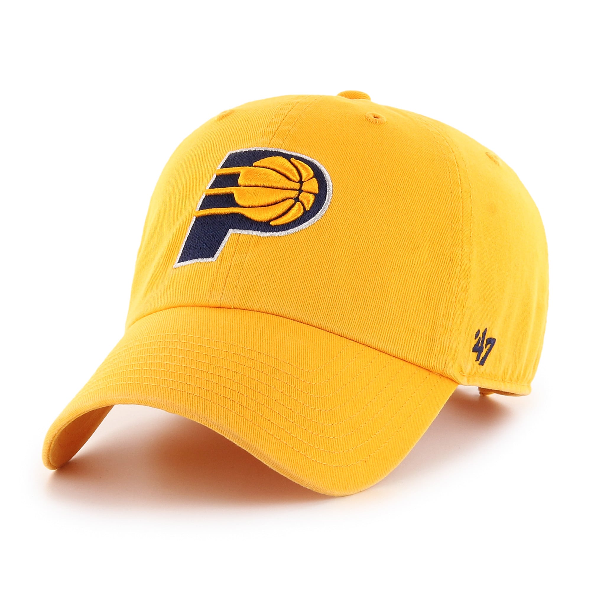 Men's Indiana Pacers '47 Gold Core Logo Clean Up Adjustable Hat