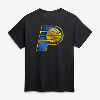 Indiana Pacers Big & Tall Metallic Mascot T-Shirt - Black