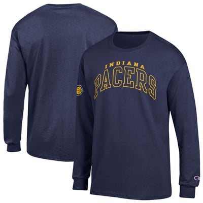  Indiana Pacers Champion Jersey Long Sleeve T-Shirt - Navy