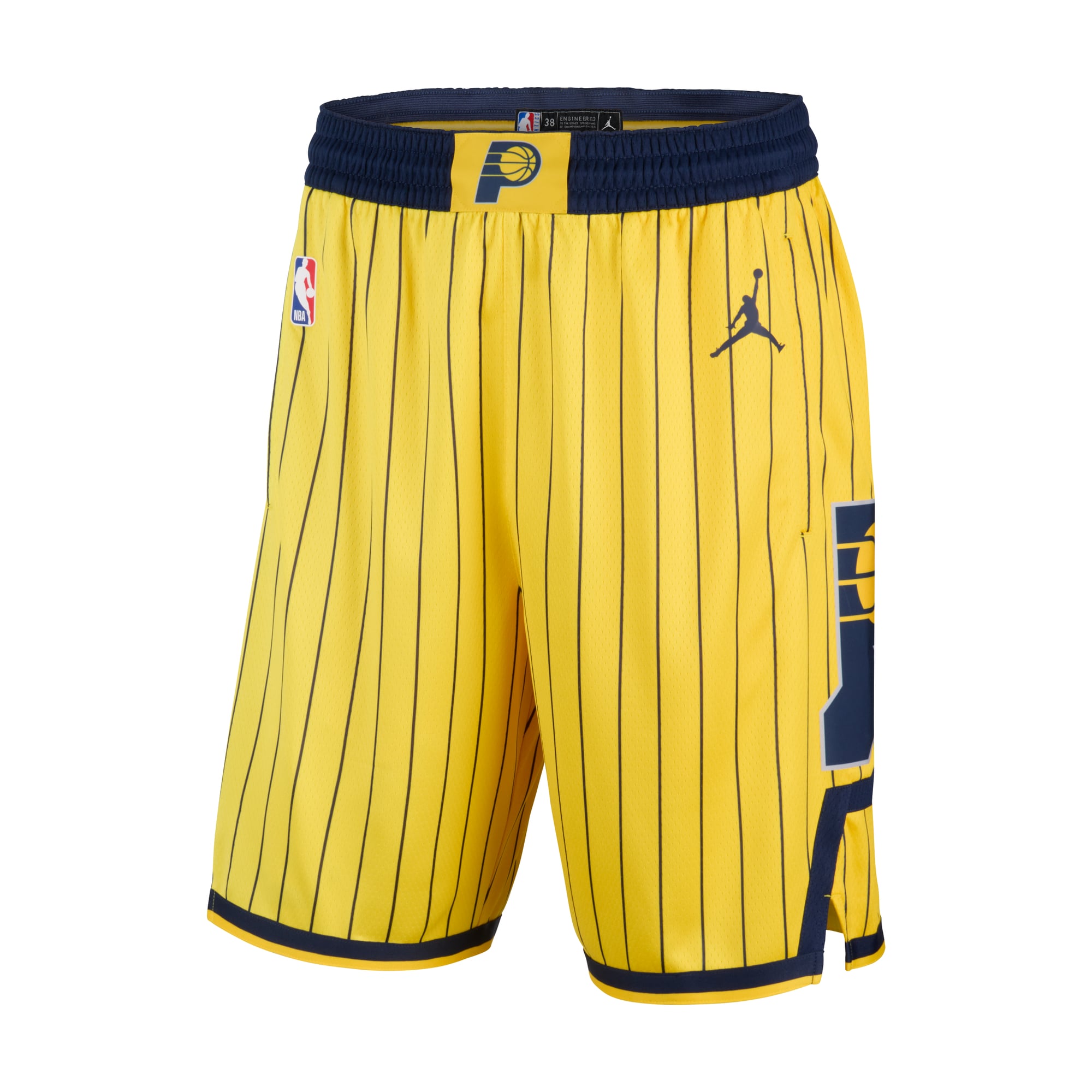 Short Swingman Jordan Brand Gold Statement Edition pour homme, Indiana Pacers