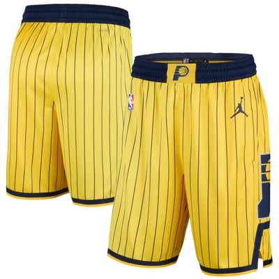 Indiana Pacers Jordan Brand Statement Edition Swingman Shorts - Gold