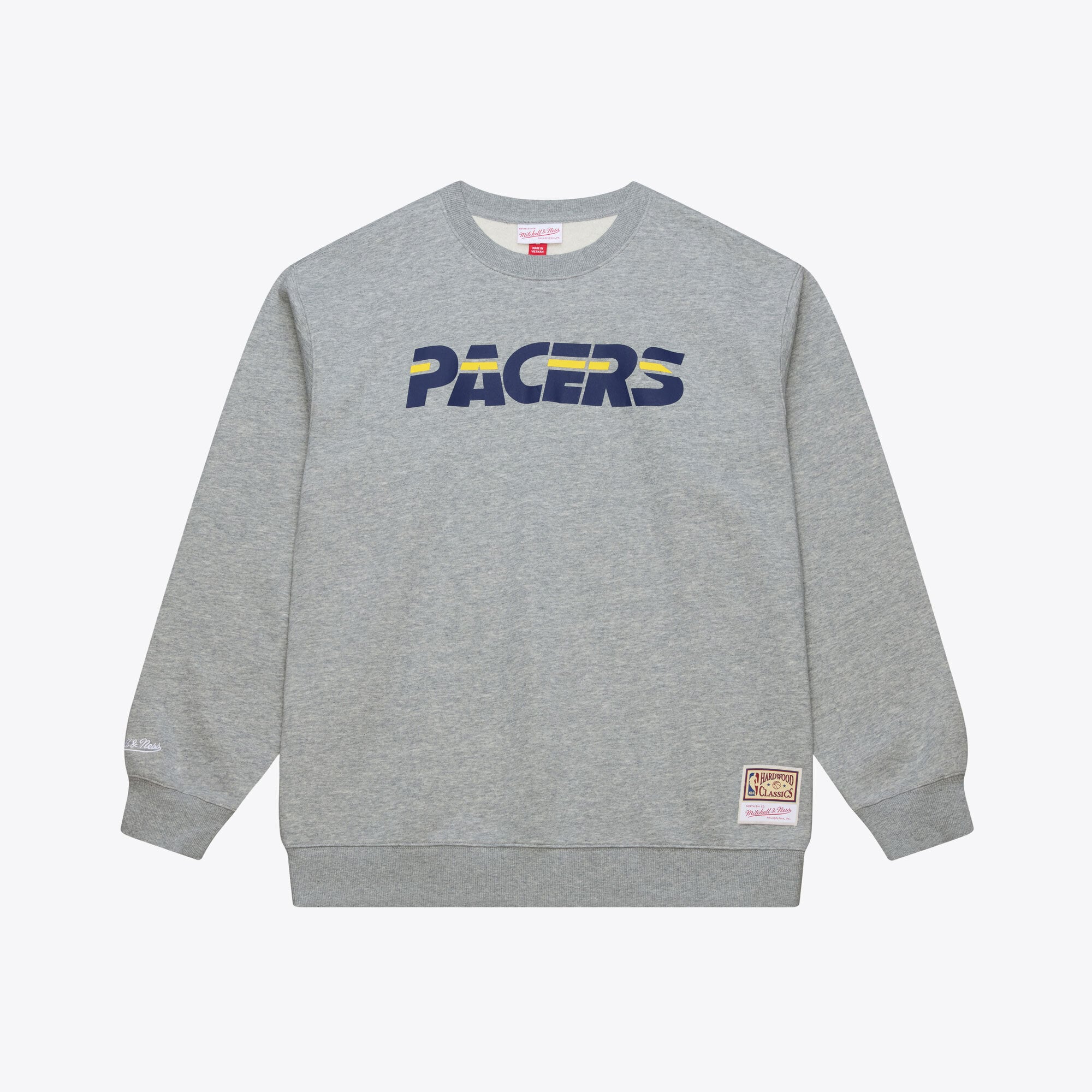 Men's Mitchell & Ness Heather Gray Indiana Pacers Walk-Off Fleece Sweatshirt