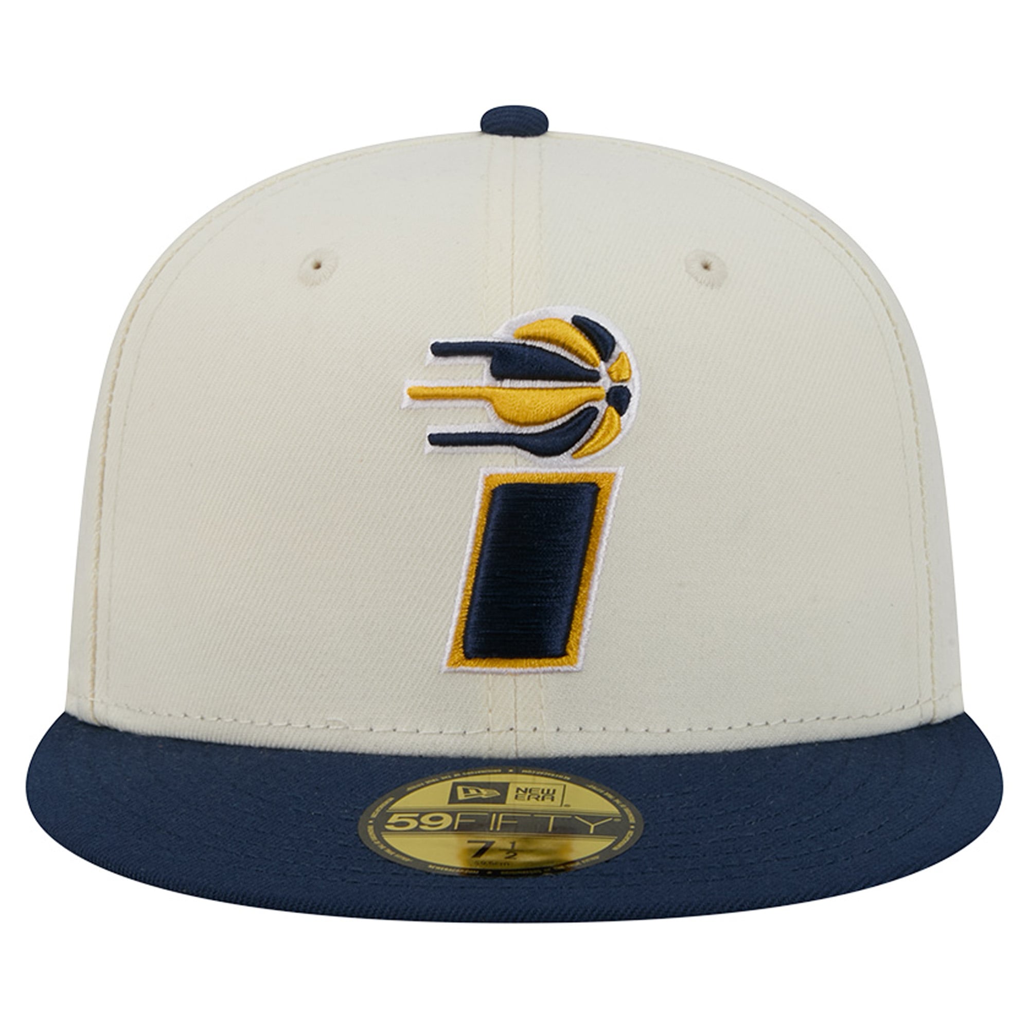 Casquette ajustée New Era Deceptor 59FIFTY crème/marine pour homme
