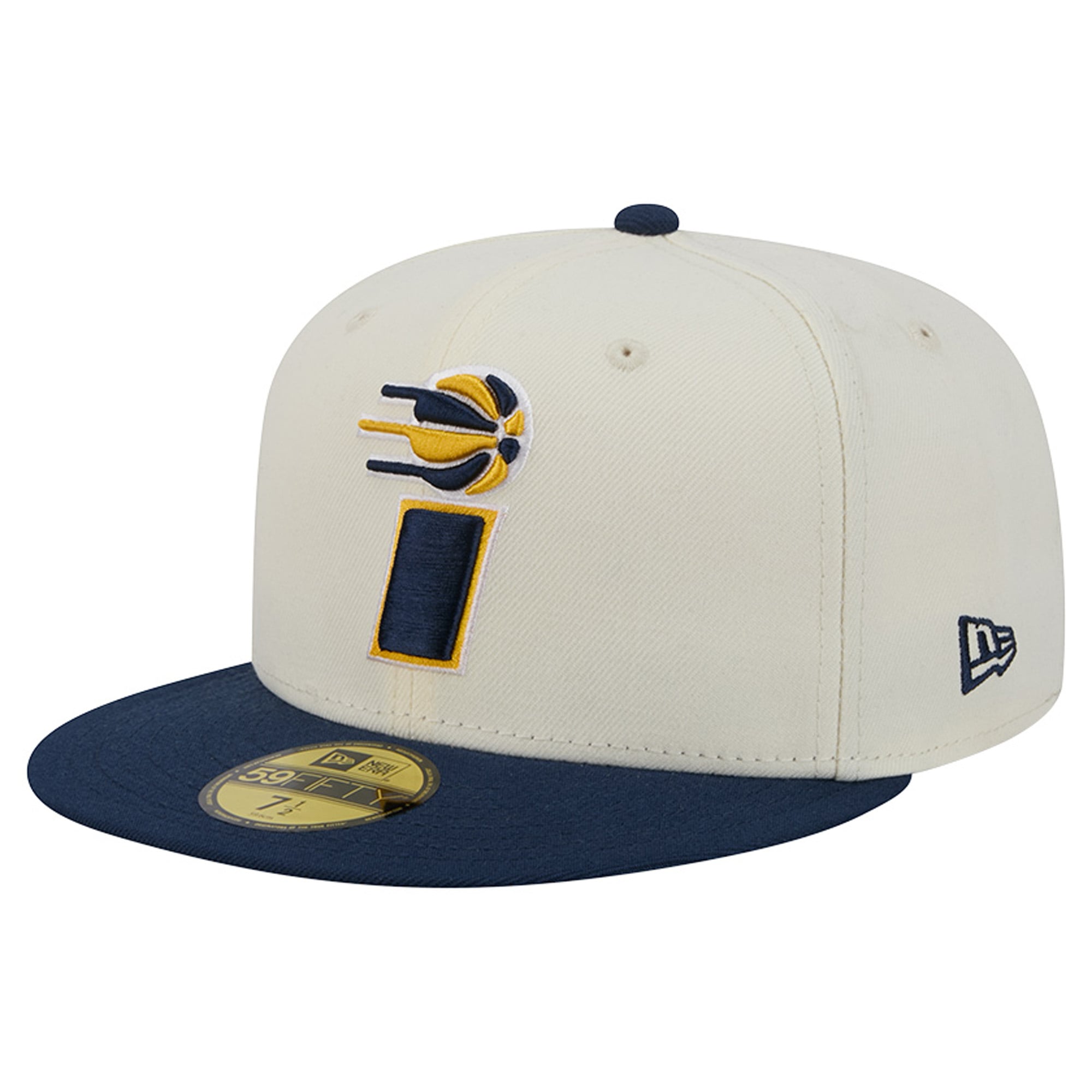 Casquette ajustée New Era Deceptor 59FIFTY crème/marine pour homme