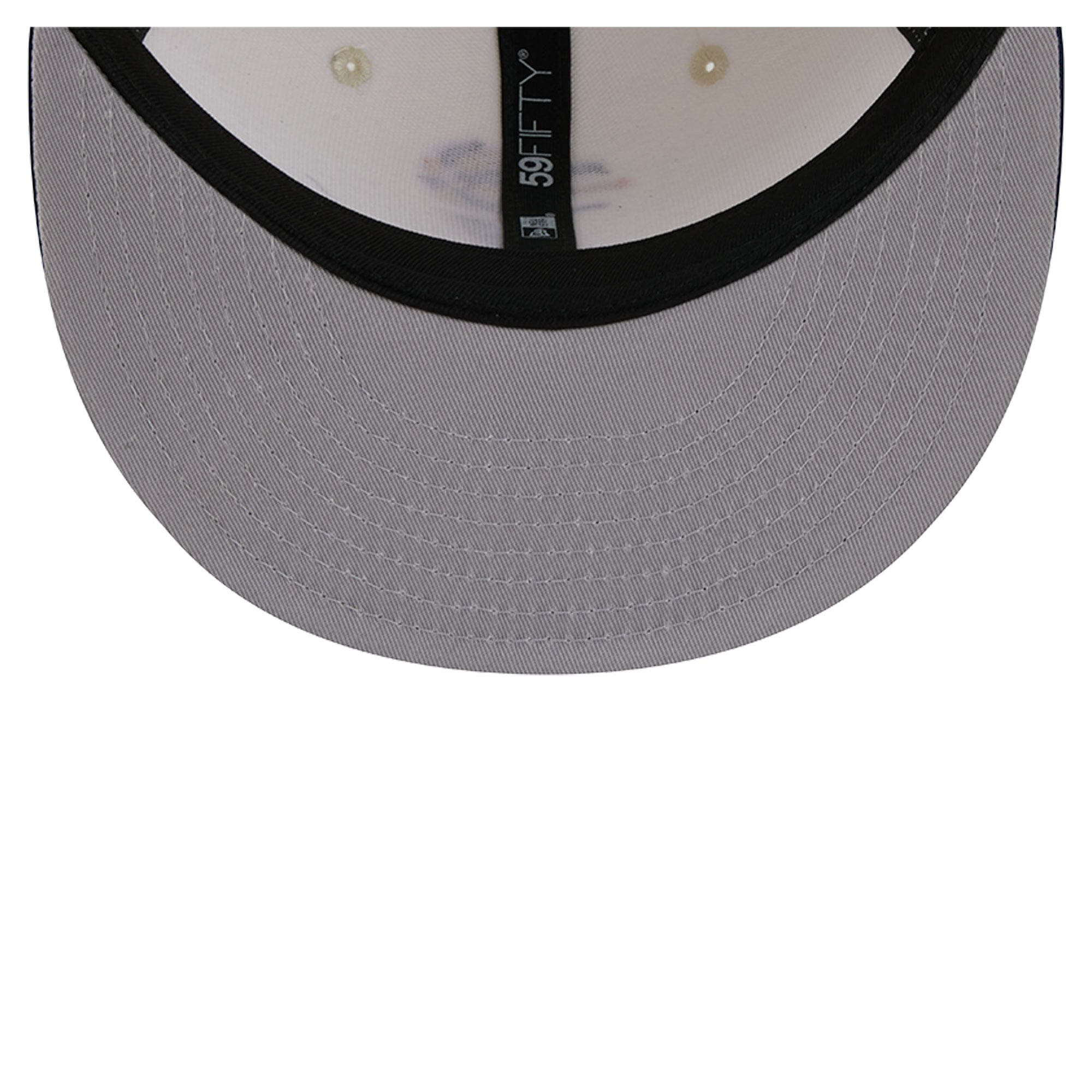 Casquette ajustée New Era Deceptor 59FIFTY crème/marine pour homme