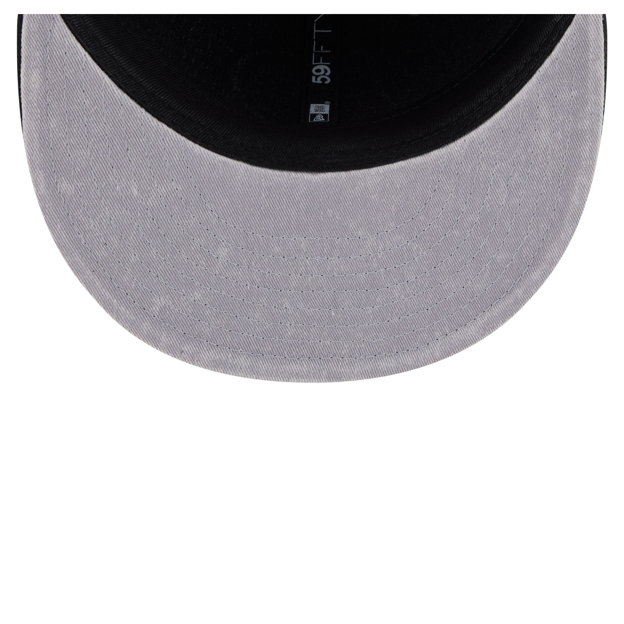 Men's New Era Gray/Black Indiana Pacers Washed 59FIFTY Fitted Hat