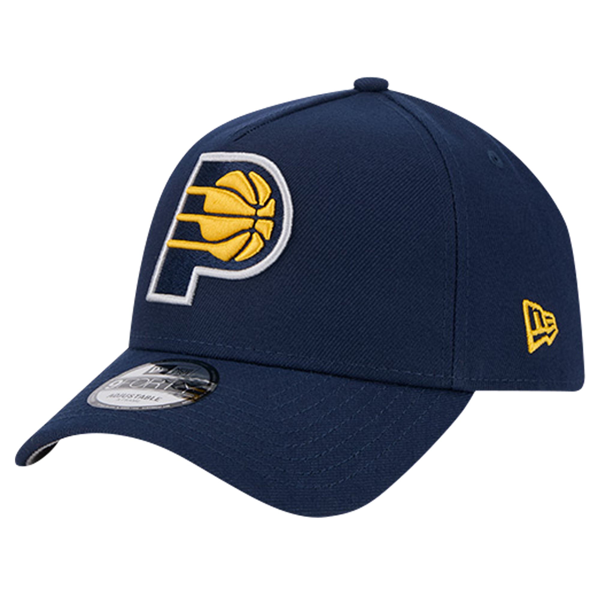 Men's Indiana Pacers New Era Navy A-Frame 9FORTY Adjustable Hat