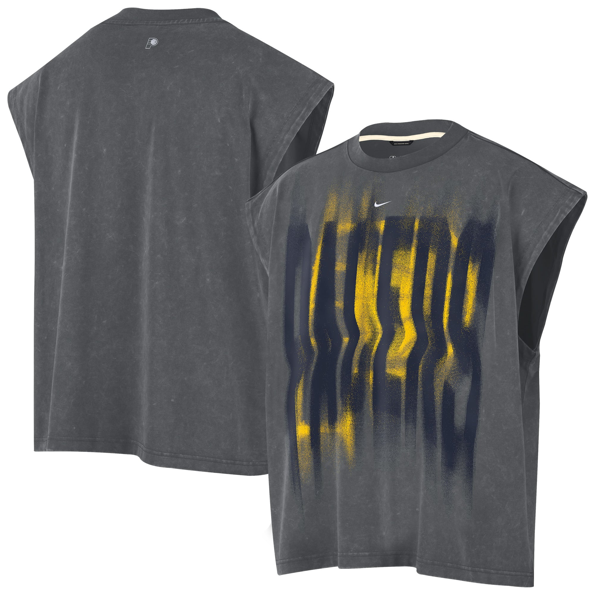 Débardeur d'avant-match Nike Indiana Pacers 2026 Standard Issue pour homme, couleur anthracite