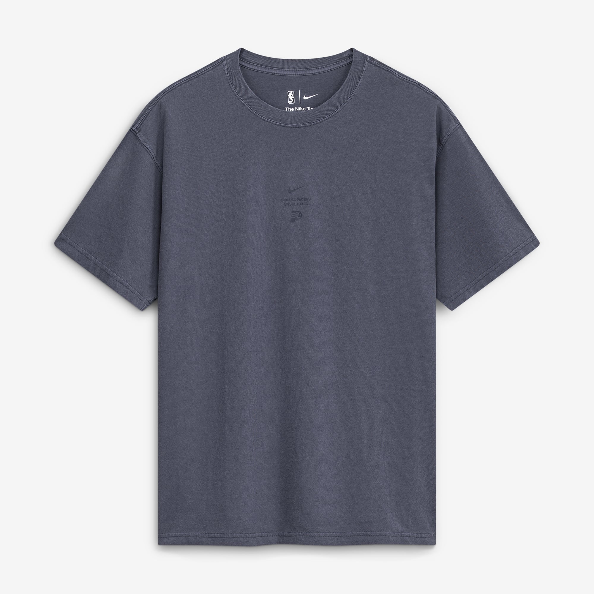 T-shirt Nike Max 90 d'avant-match, bleu marine, Indiana Pacers 2026, édition standard, pour homme