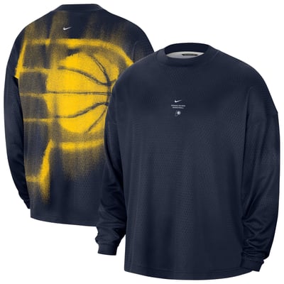 Indiana Pacers Nike 2026 Standard Issue Pre-Game Performance Long Sleeve T-Shirt - Navy