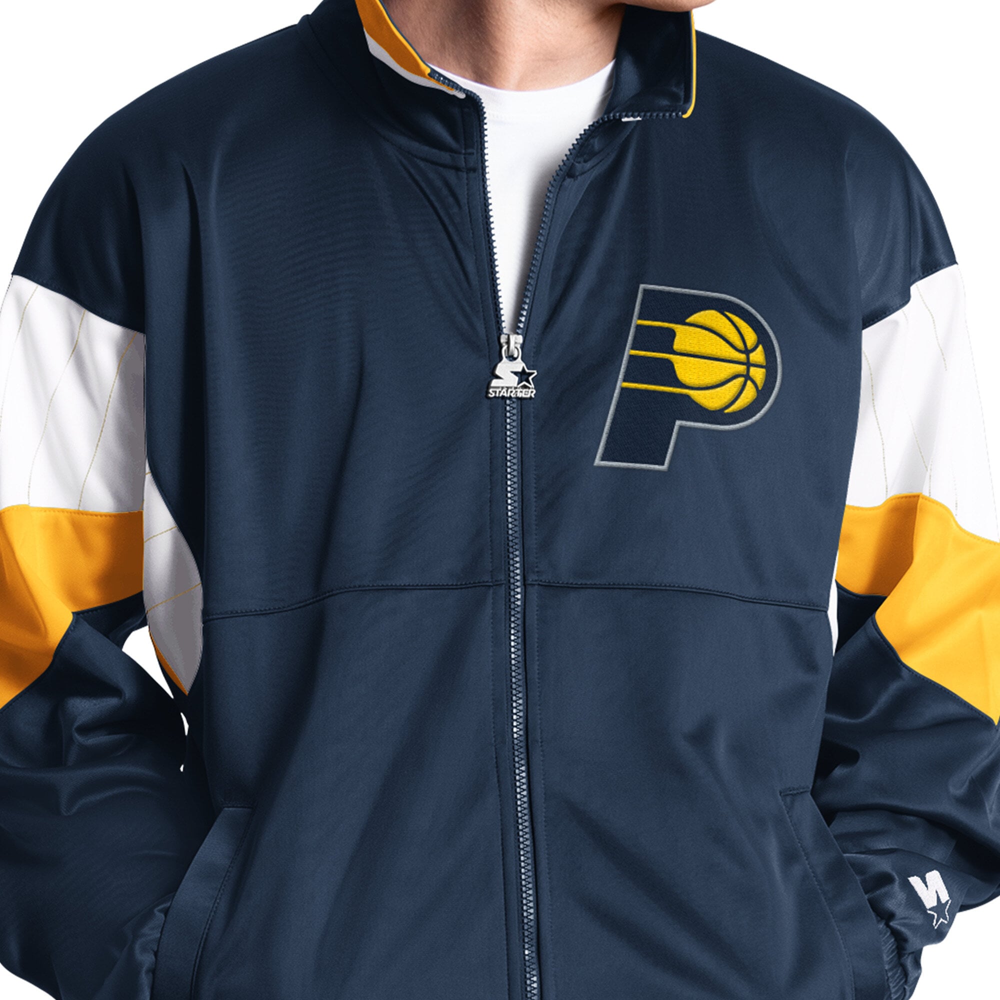 Veste de survêtement zippée Starter Navy Indiana Pacers Legacy pour homme