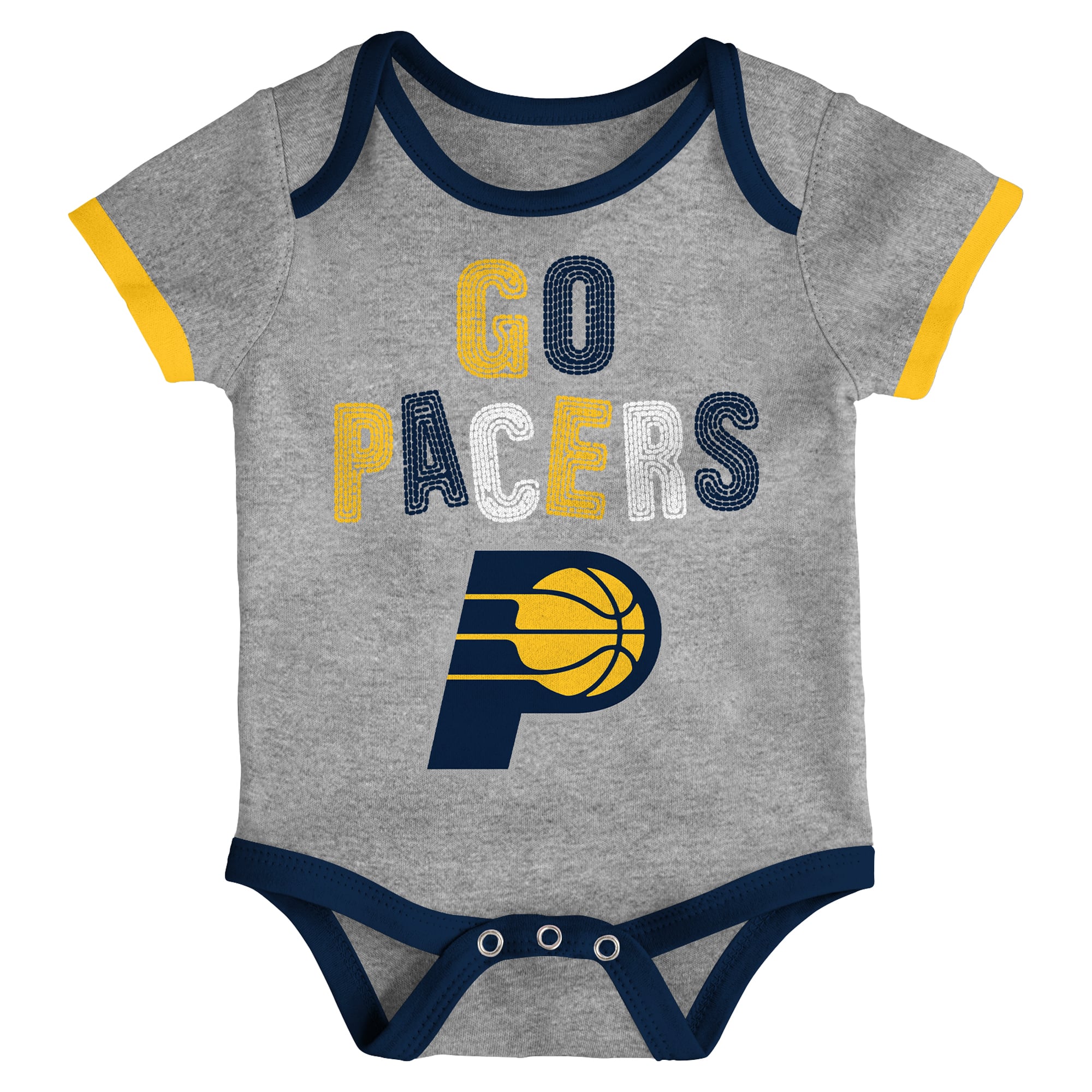 Ensemble de 3 bodies Outerstuff Indiana Pacers Born To Ball pour nouveau-nés et nourrissons