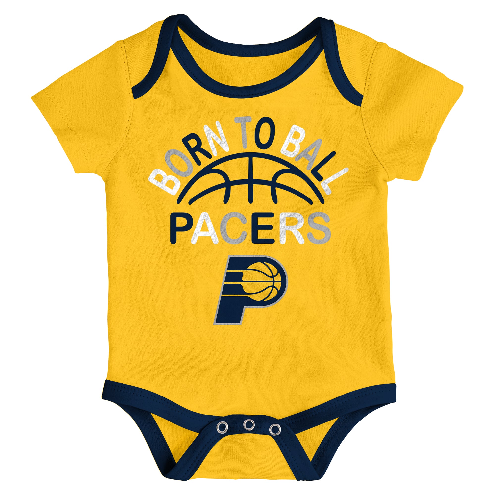 Ensemble de 3 bodies Outerstuff Indiana Pacers Born To Ball pour nouveau-nés et nourrissons