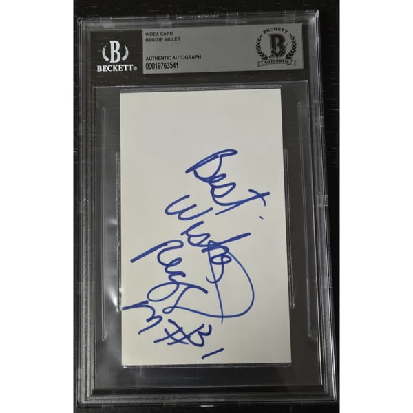 Reggie Miller Memorabilia, Autographed Reggie Miller Collectibles 