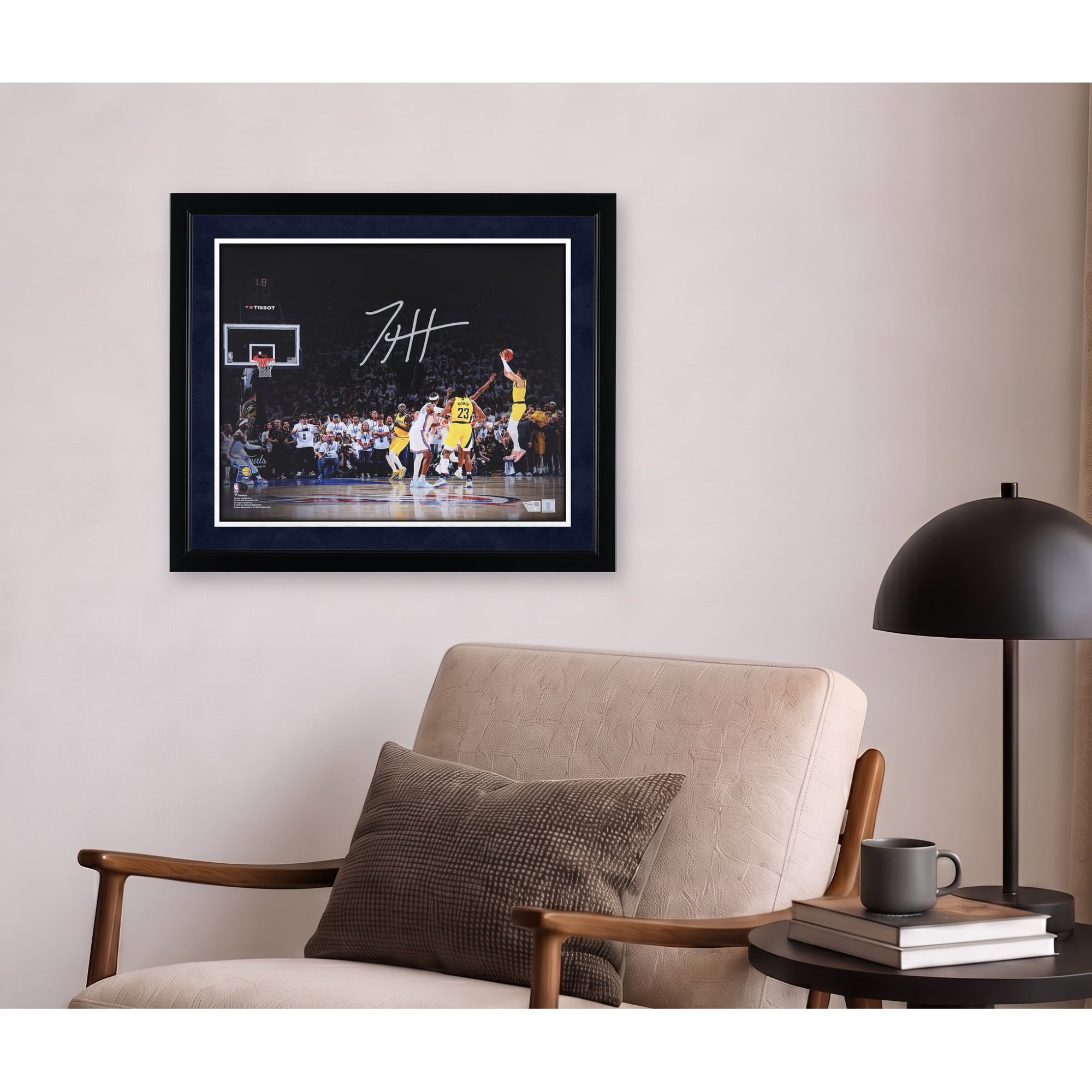 Tyrese Haliburton Indiana Pacers Autographed 16" x 20" 2025 NBA Finals Game 1 vs. Oklahoma City Thunder Game-Winning Shot Photograph
