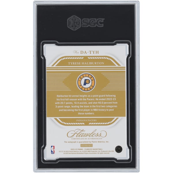 Tyrese Haliburton Indiana Pacers Autographed 2022-23 Panini 