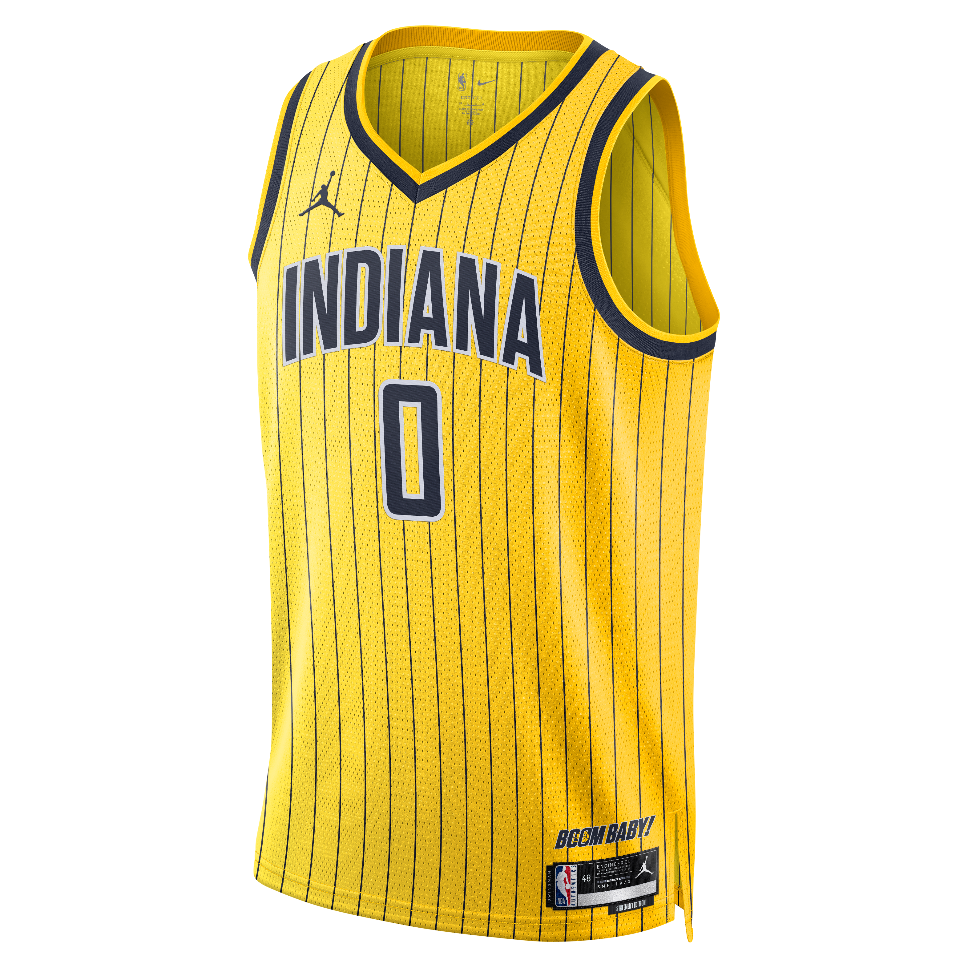 Maillot Swingman unisexe Jordan Brand Tyrese Haliburton jaune Indiana Pacers - Édition Statement