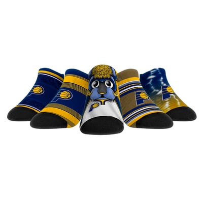  Indiana Pacers Rock Em Unisex Super Fan 5-Pack Low-Cut Socks - 