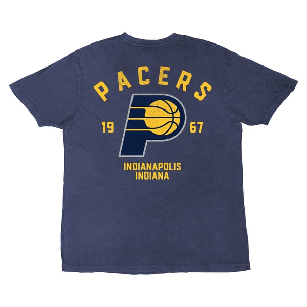  Indiana Pacers Stadium Essentials Unisex Oversized Vintage Wash T-Shirt - Denim - Image 4