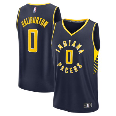 Tyrese Haliburton Indiana Pacers Fanatics Youth Fast Break Replica Jersey - Navy - Icon Edition