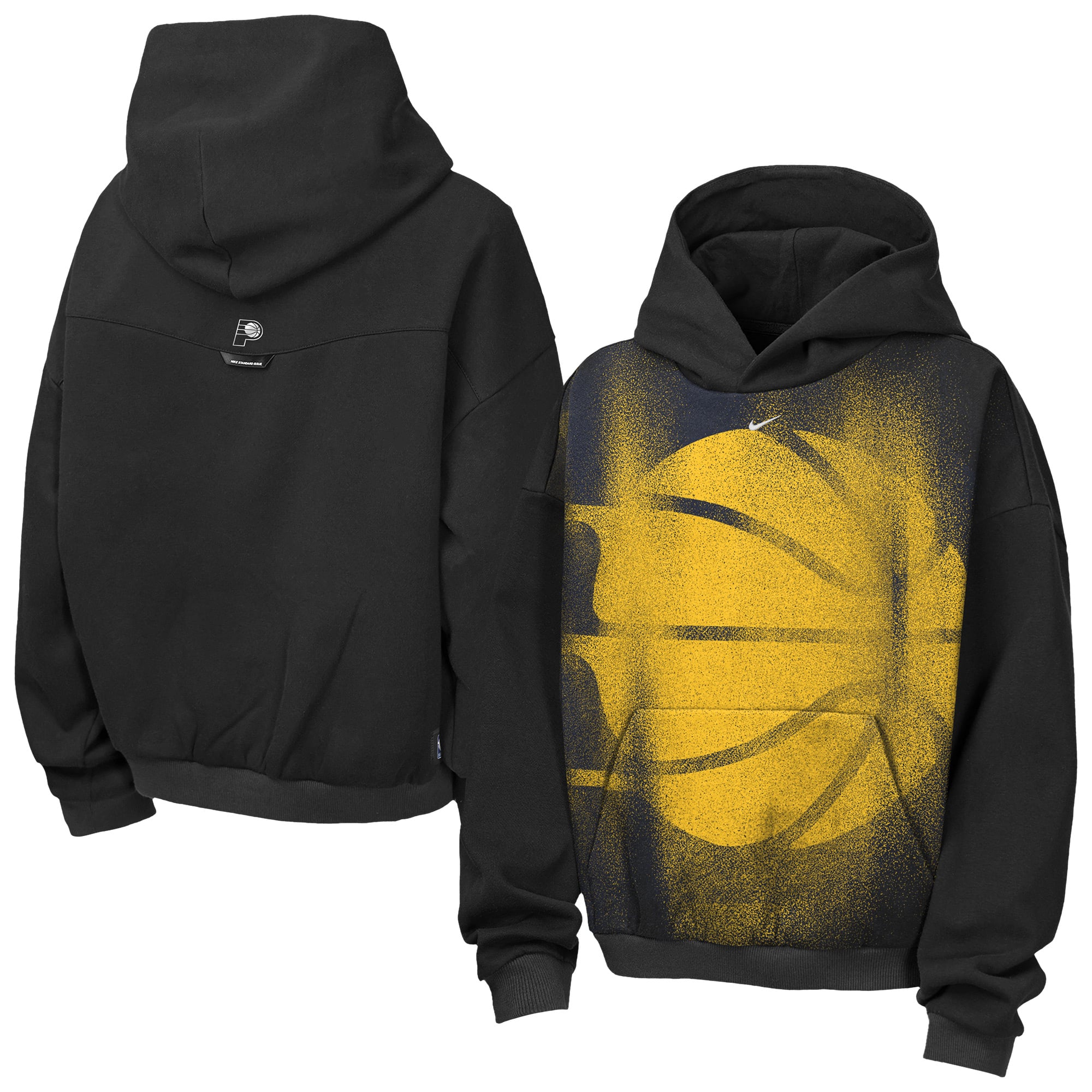 Sweat à capuche Nike Indiana Pacers 2026 Standard Issue Practice Icon Fleece pour enfant, noir