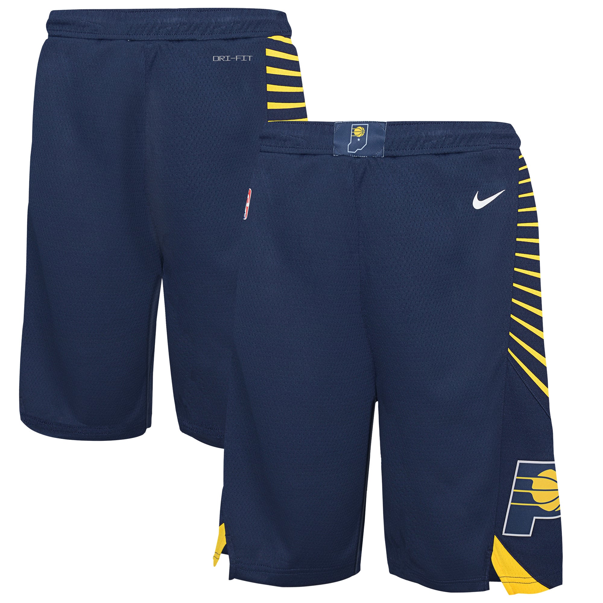 Short Nike Icon Swingman bleu marine pour jeune Indiana Pacers