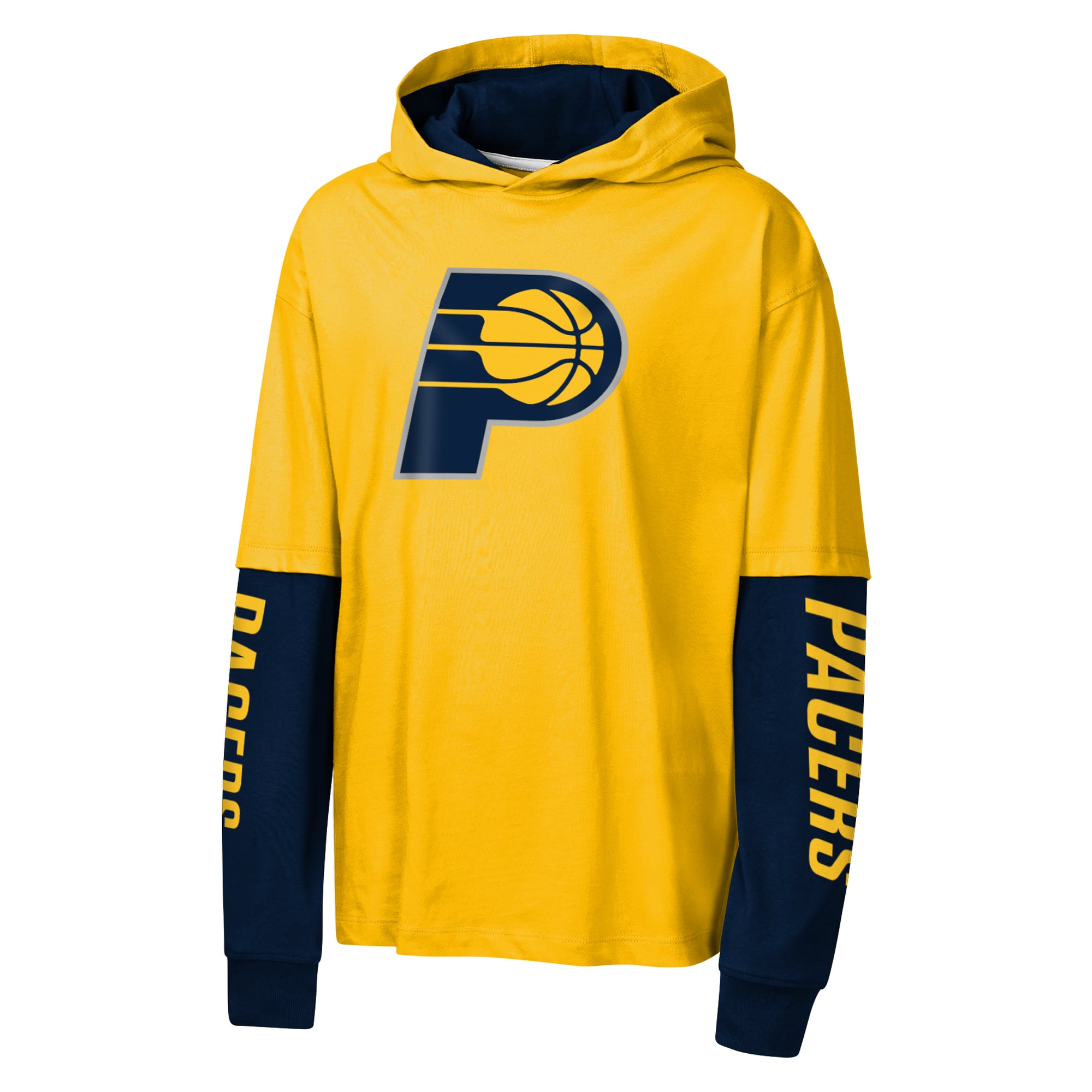 T-shirt à capuche surdimensionné Outerstuff Gold Indiana Pacers Double Nickel pour jeunes