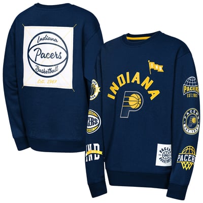 Indiana Pacers Outerstuff Youth Decorated Honor Sweatshirt - Navy