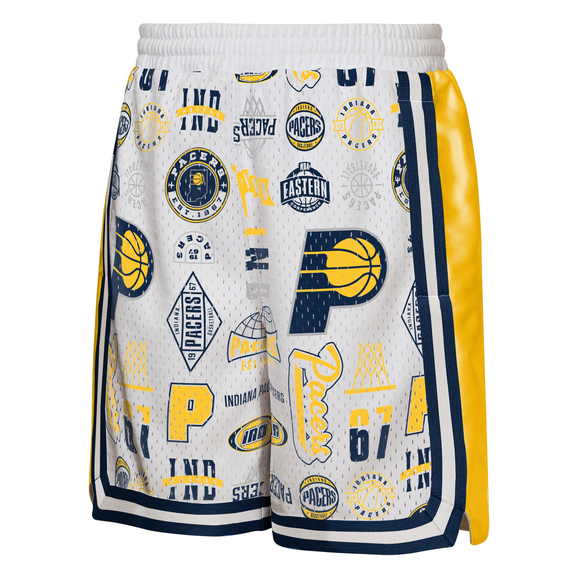 Short de basketball blanc Youth Outerstuff Indiana Pacers Ball Hog Dazzle