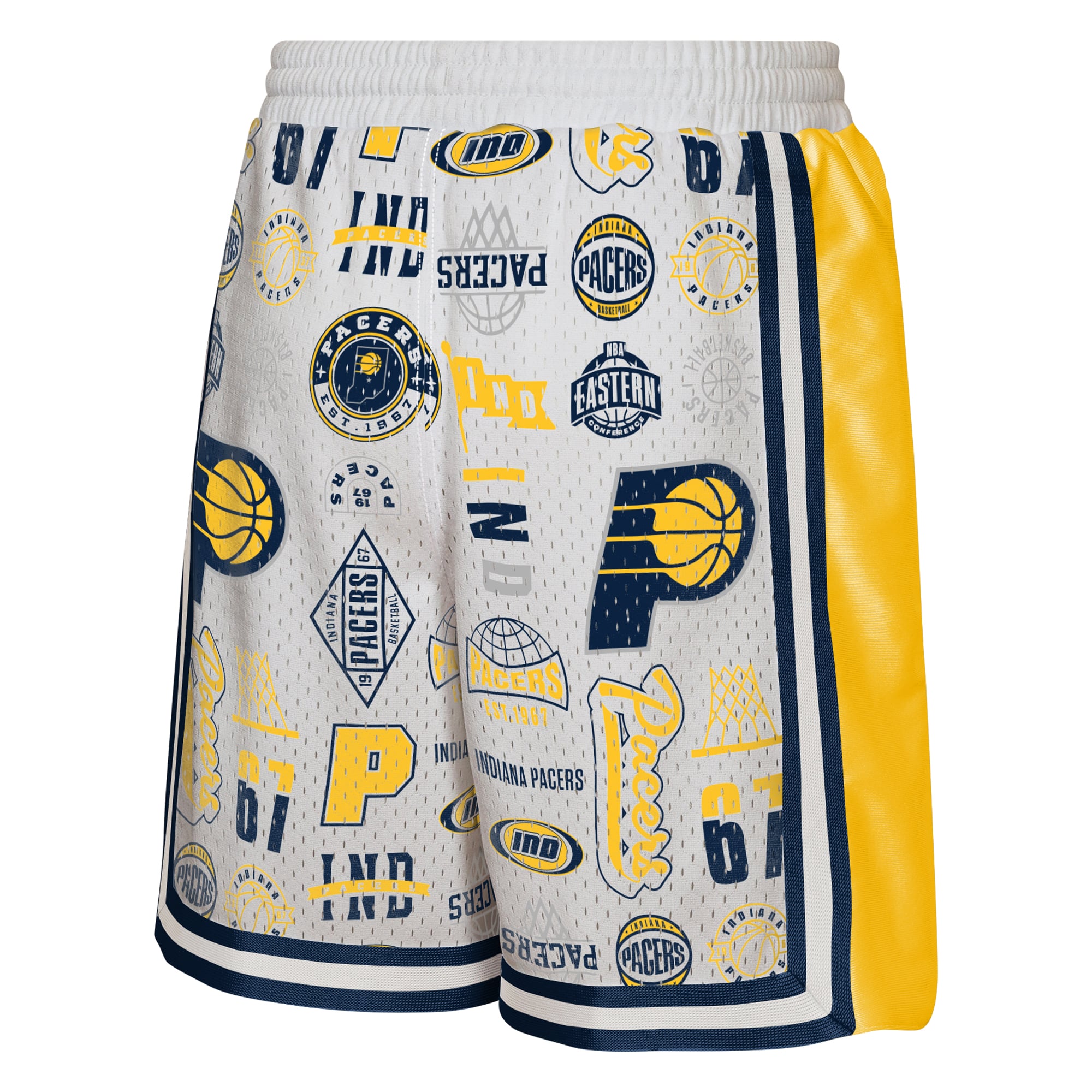 Short de basketball blanc Youth Outerstuff Indiana Pacers Ball Hog Dazzle