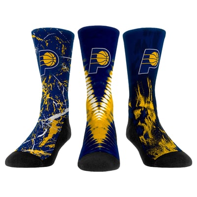  Indiana Pacers Rock Em Youth Three-Pack Crew Socks Set - 