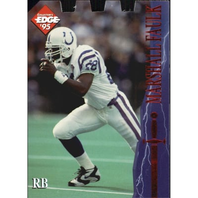 1995 Excalibur Die Cuts #32 Marshall Faulk