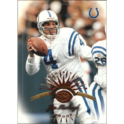 1997 Leaf Signature Proofs #50 Jim Harbaugh