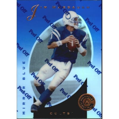 1997 Pinnacle Certified Mirror Blue #36 Jim Harbaugh