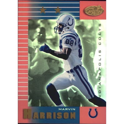 1999 Leaf Certified Mirror Red #121 Marvin Harrison